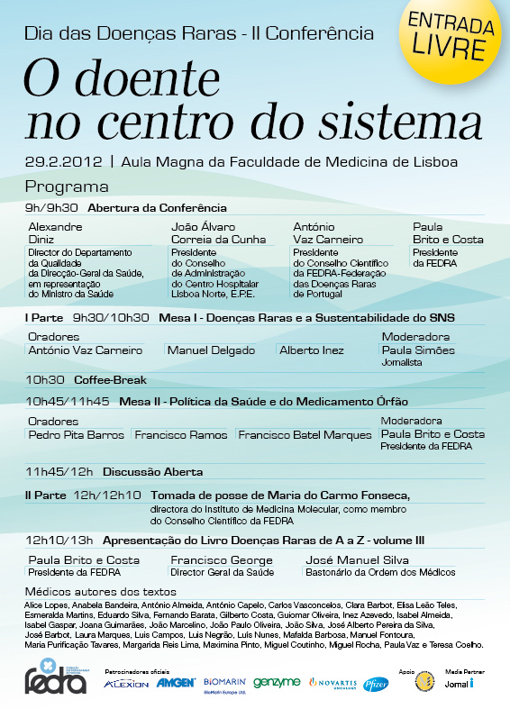 II Conferência - dia das doenças raras